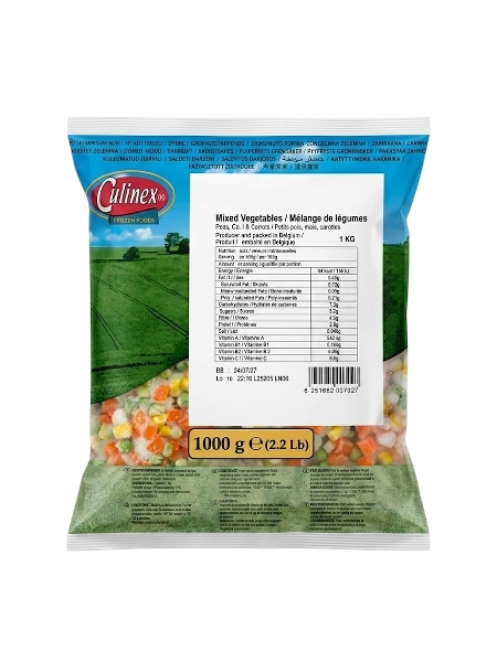 Culinex Frozen Mixed Veg, 10X1Kg