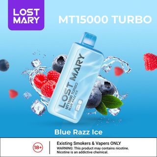 Lost Mary MT15000 Blue Razz Ice Vape