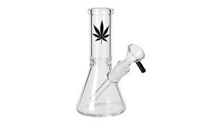 Bong Sticla, Black Leaf , 15cm
