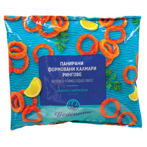 Калмари Рингове Vedenemo Панирани Формовани  Плик Замр.