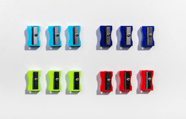 Colourful Sharpeners, 12 Pack