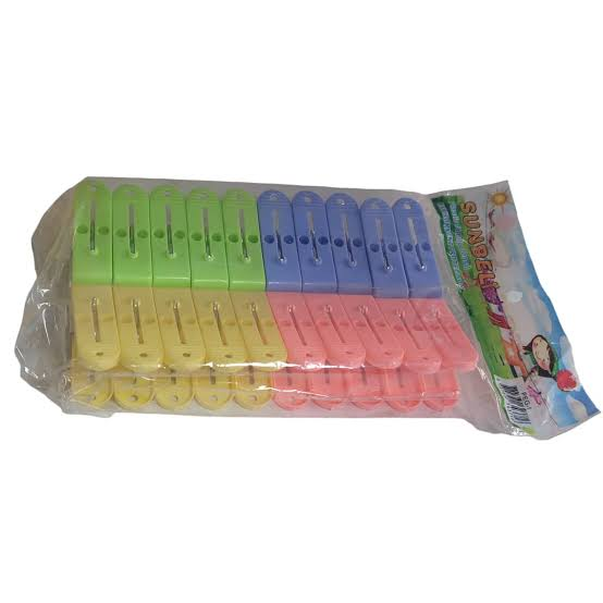 Sunbelt Peg-1 Multicolor Clips, 20 Pack