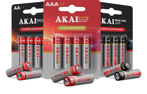 Akai Plus Alkaline Aaa Batteries, 2-Pack