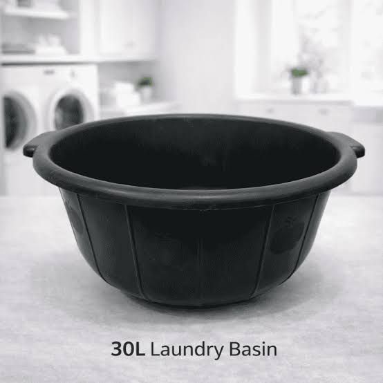 Black Laundry Basin, 30L
