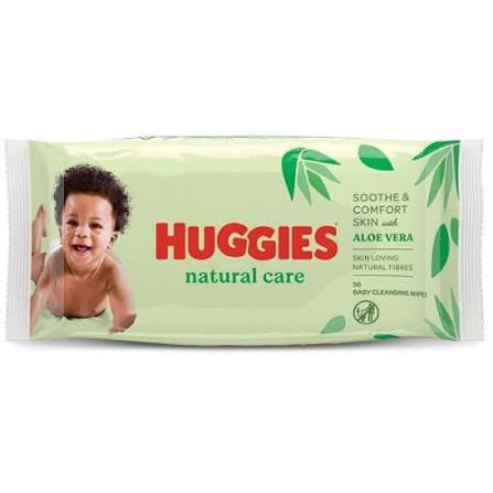 Huggies Natural Care Aloe Vera Wipes, 56 Count