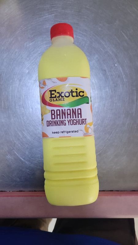 Exotic Glamz Banana Yoghurt, 1L