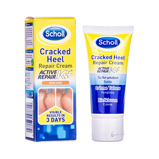 Крем Scholl (Шоль) Cracked Heel Active Repair K+ відновлюючий для потрісканих п'яток 60 мл