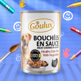 Offre BOUCH CHN A LA DINDE 410G GOULUX - 100664352
