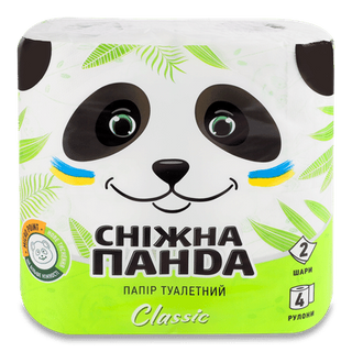 Папір туалетний «Сніжна панда» «Класік» (4шт)