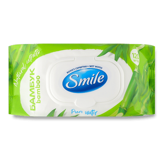 Серветки вологі Smile Bamboo (120шт)