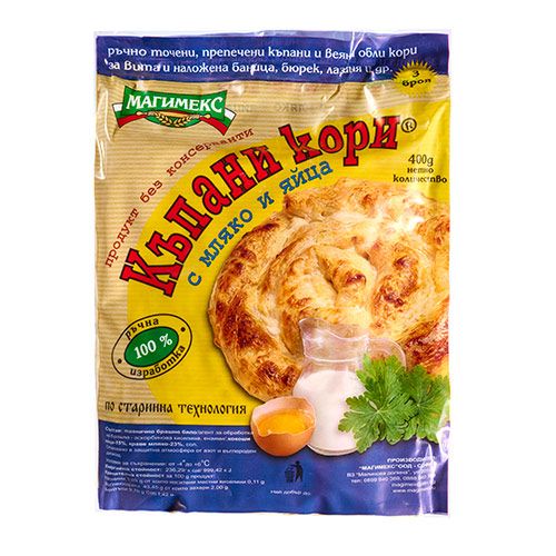 Kъпани кори с яйца и мляко