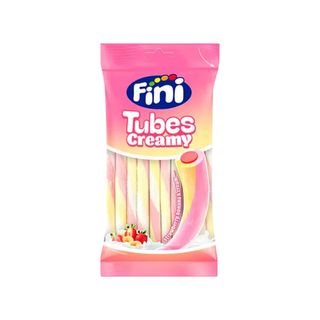 Fini Tubes à la crème, fraises et bananes, 80 g