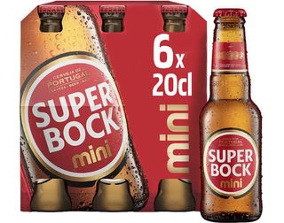 Cerveja Super Bock:Mini 6X0.20 L