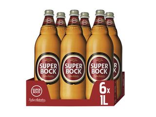 Cerveja Super Bock:Tp 6X1 L