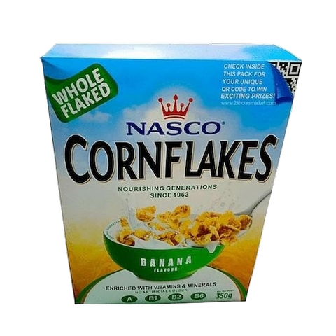 Nasco Banana Flavour Cornflakes, 500G