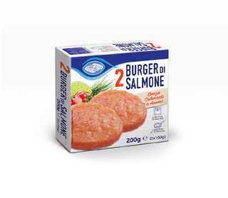 2 Burger di salmone 180G Oggi Pesce