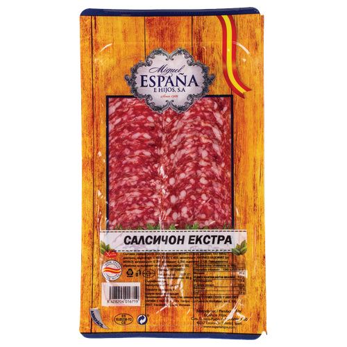 Салчичон Espana Екстра Слайс  Вакуум Import