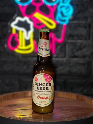 Напій безалкогольний імбирний GingerBeer 0,35л