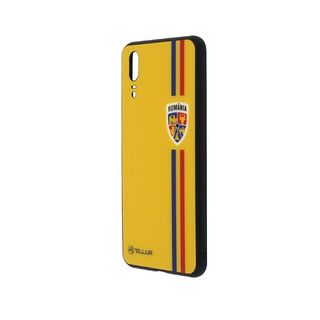 Carcasa Glass Print pentru Huawei P20, Tricolor