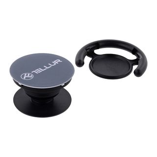 Suport adeziv Tellur pentru telefon + suport universal, gri