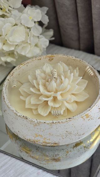 Gheorghina in vaza de ceramică