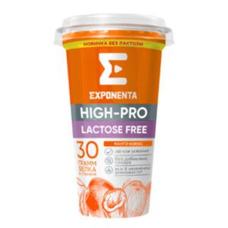 НАПИТОК КИСЛОМОЛ. EXPONENTA HIGH PRO ОБЕЗЖИР. БЕЗЛАКТ. МАНГО КОКОС 250ГР