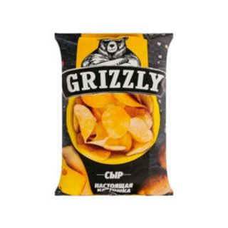 ЧИПСЫ НАТУРАЛЬНЫЕ GRIZZLY СО ВКУСОМ СЫРА 100ГР