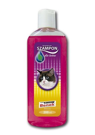 Promocja: 3 szt. - 20% Szampon pielęgnujący dla kota BENEK aloesowy 200ml
