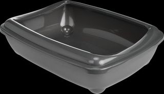 Promocja: 3 szt. - 20% Kuweta dla kota AniOne Aris-o-Tray, ciemnoszara, S 38x50x14cm