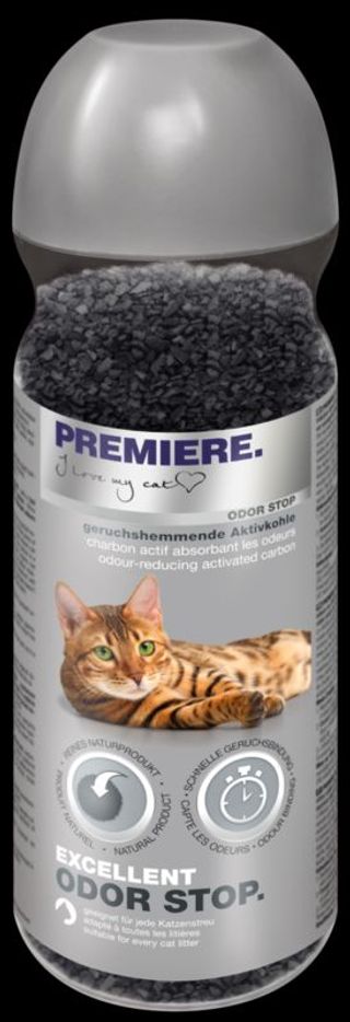 Promocja: 3 szt. - 20% Dezodorant do kuwety PREMIERE Odor Stop 250g