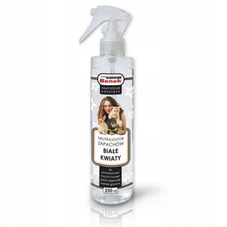 Promocja: 3 szt. - 20% Neutralizator zapachów do kuwety BENEK Białe kwiaty 250ml