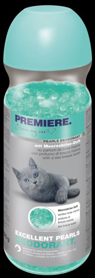 Promocja: 3 szt. - 20% Dezodorant do kuwety PREMIERE Excellent Pearls Fresh 250g