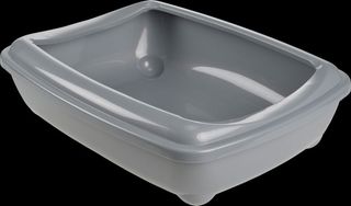 Promocja: 3 szt. - 20% Kuweta dla kota AniOne Aris-o-Tray, ciemnoszara, M43x57x16cm