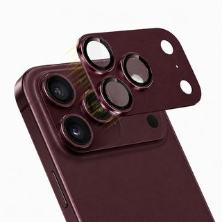 Set Folii Camera Cellara Sapphire 360 Metal Pentru iPhone 18 Pro Max - Burgundy,WS82349