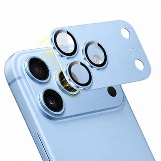 Set Folii Camera Cellara Sapphire 360 Metal Pentru iPhone 18 Pro Max - Albastru Deschis,WS82325