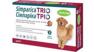 Simparica Trio 20 - 40 KG 1 Antiparasitic tablet for dogs
