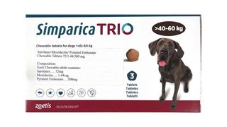 Simparica Trio 40 - 60 KG antiparasitic tablets for dogs