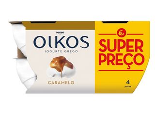 Iogurte Oikos Danone Grego Caramelo 4X110G
