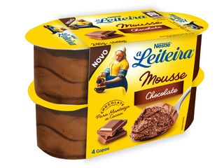 Sobremesa A Leiteira Mousse Chocolate Leite 4X60G