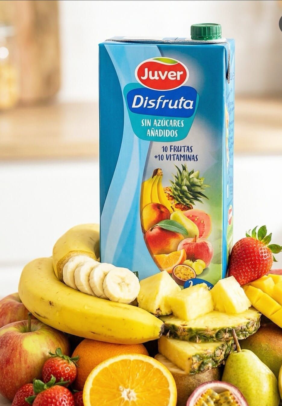 Juver Disfruta 10 Fruits & 10 Vitamines Sans Sucres Ajoutés – 1 L