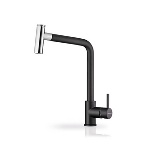MITIGEUR PYRAMIS NOIR AVEC DOUCHETTE SONATINA BLACK