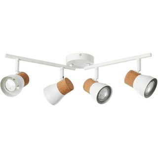 PLAFONNIER REGLETTE MOKA 4XGU10 BLANC