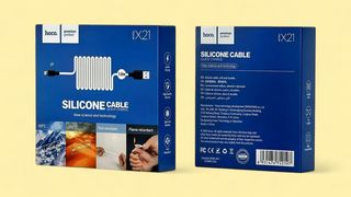 HOCO  Cable  USB to Lightning   «X21 Silicone» charging data 1m  კაბელი