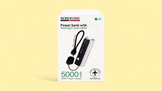 5000mAh  Power bank with flashlight  BOROFONE პორტატული დამტენი