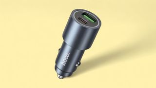 მანქანის დამტენი  HOCO Car Charger 48W USB-C PD 30W + USB QC3.0 - Metal Grey