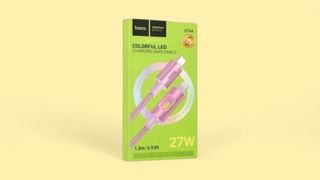 HOCO  Cable Type-C to Lightning  1m  U144   COLORFUL LED  კაბელი