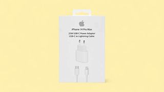 iPhone 14 Pro Max 25W ადაპტერი + კაბელი adapter + cable