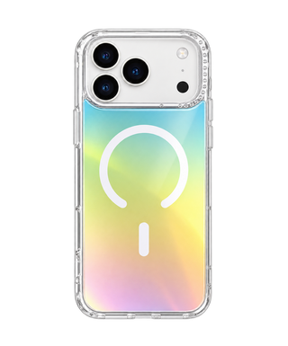 Capac Protectie Spate Cellara Colectia Rainbow Magsafe Pentru iPhone 17 Pro Max/18 Pro Max - Transparent