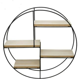 ETAGÉRE MURALE RONDE EN METAL 4 NIV 50*10*50CM -SF-230495-FD