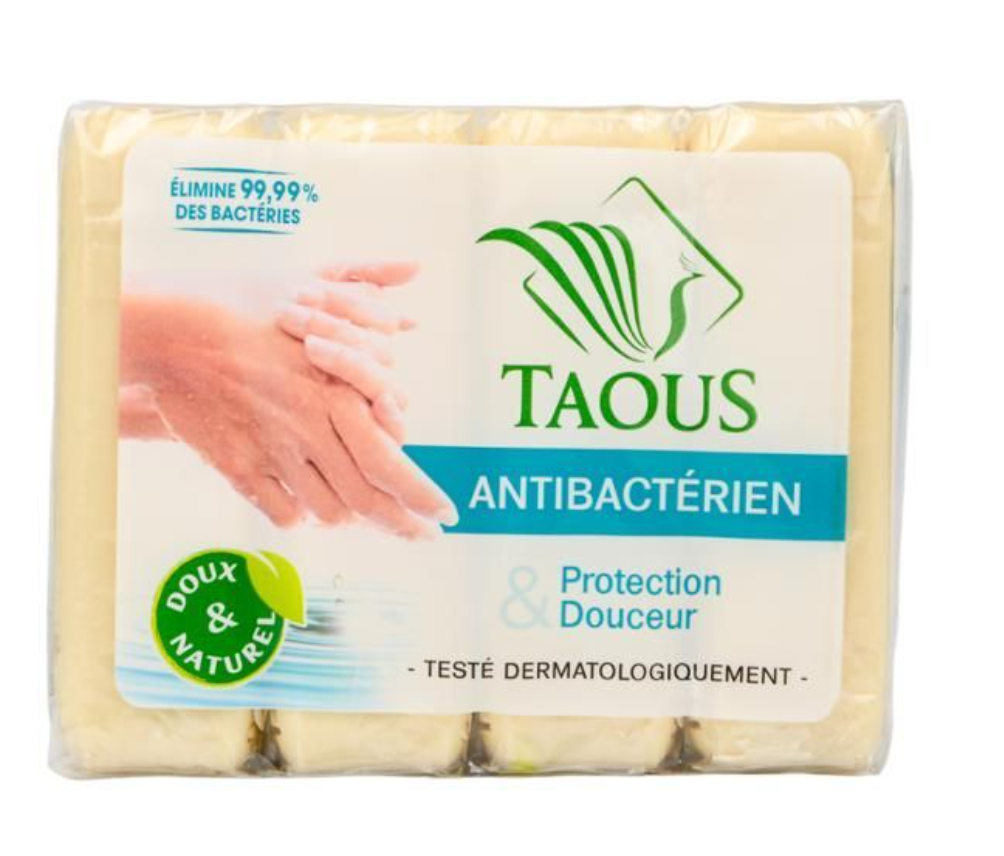 Taous Savon Antibactérien– Lot de 4